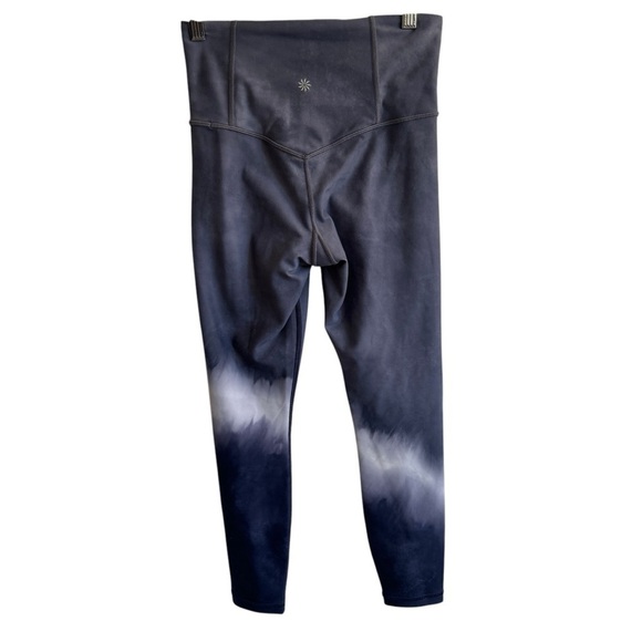 Athleta Elation Watercolor Stripe 7/8 Tight, Navy, Size XS - Picture 6 of 8